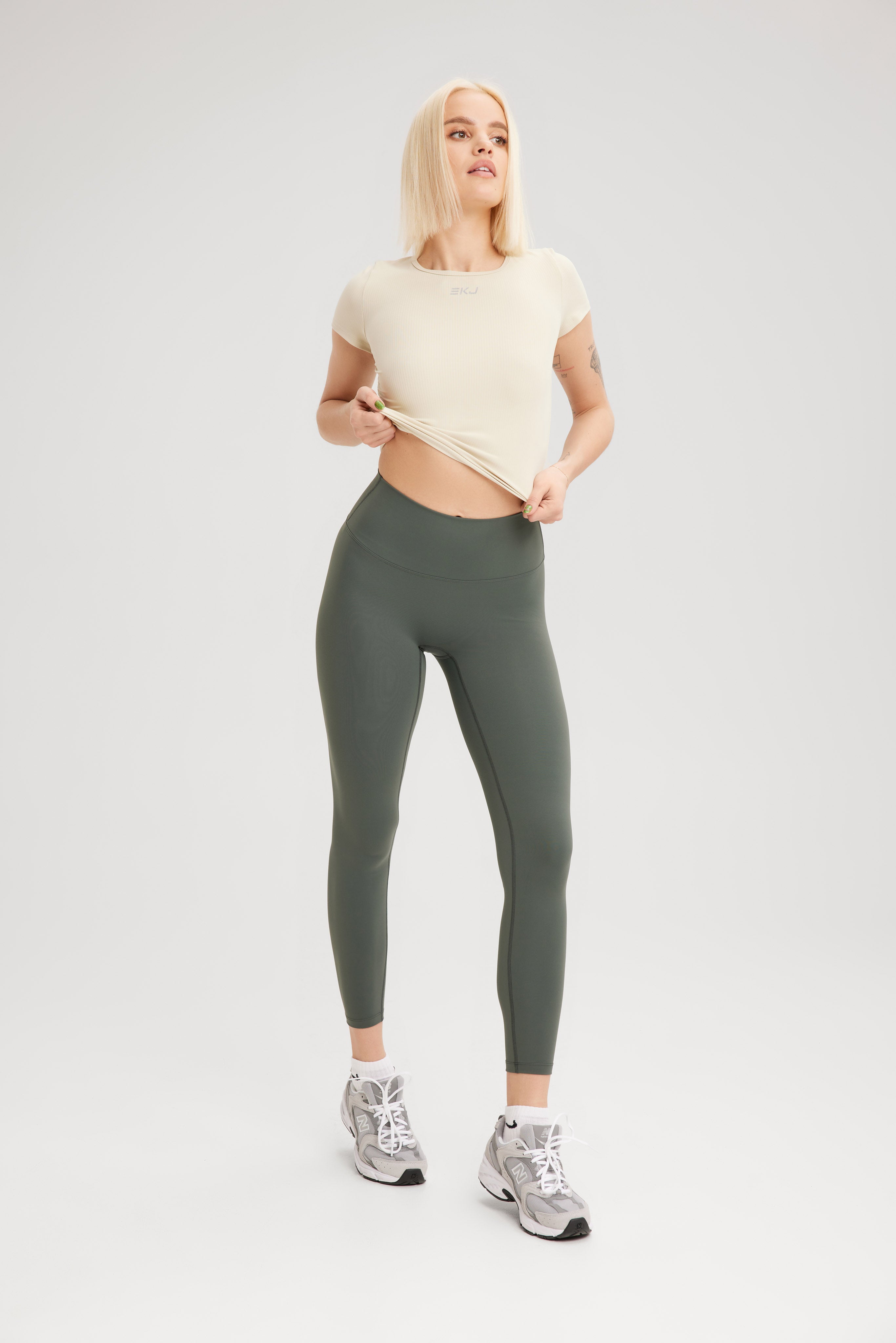 EKJ Seamless Contour Leggings in Forest Green My Store