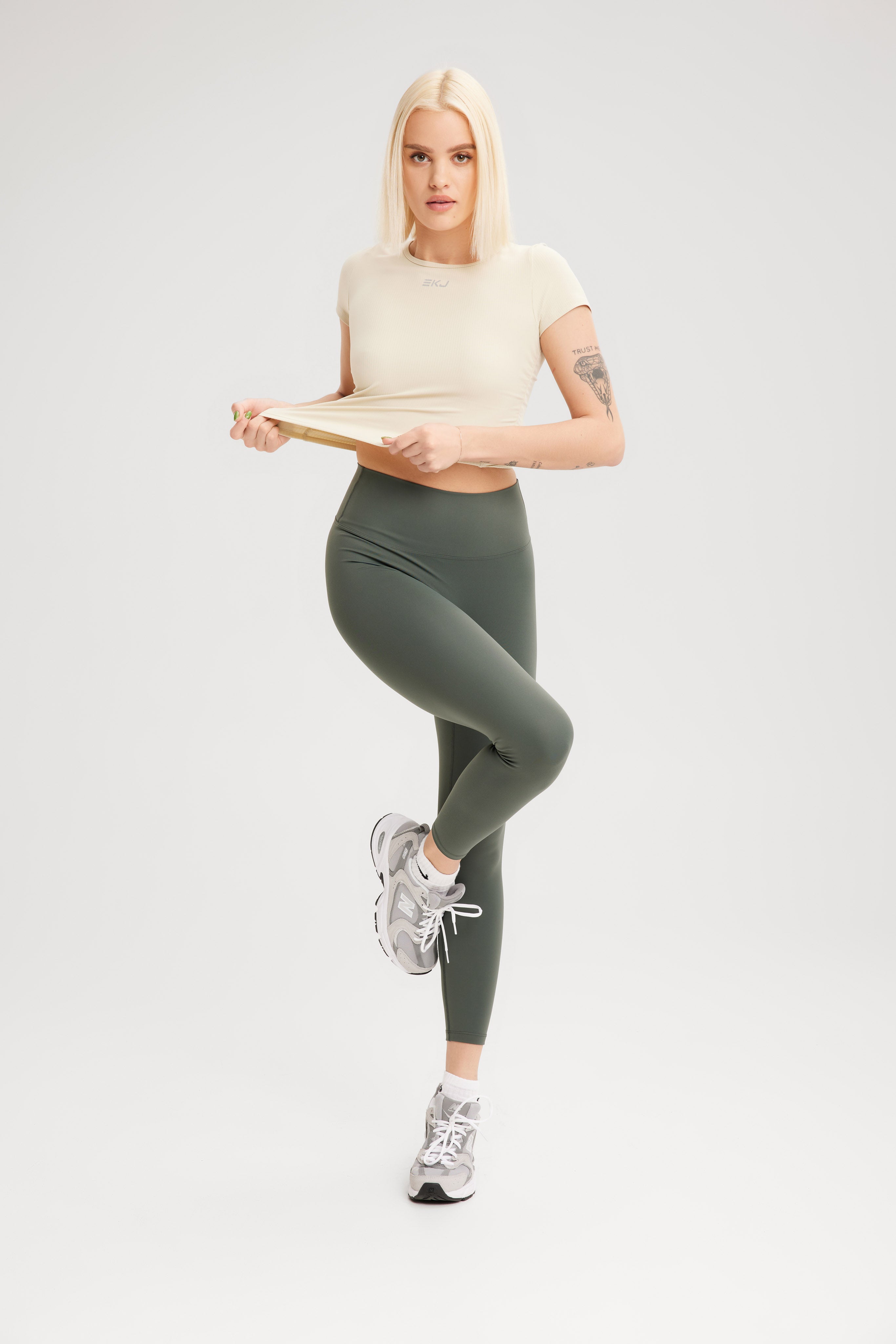 EKJ Seamless Contour Leggings in Forest Green My Store