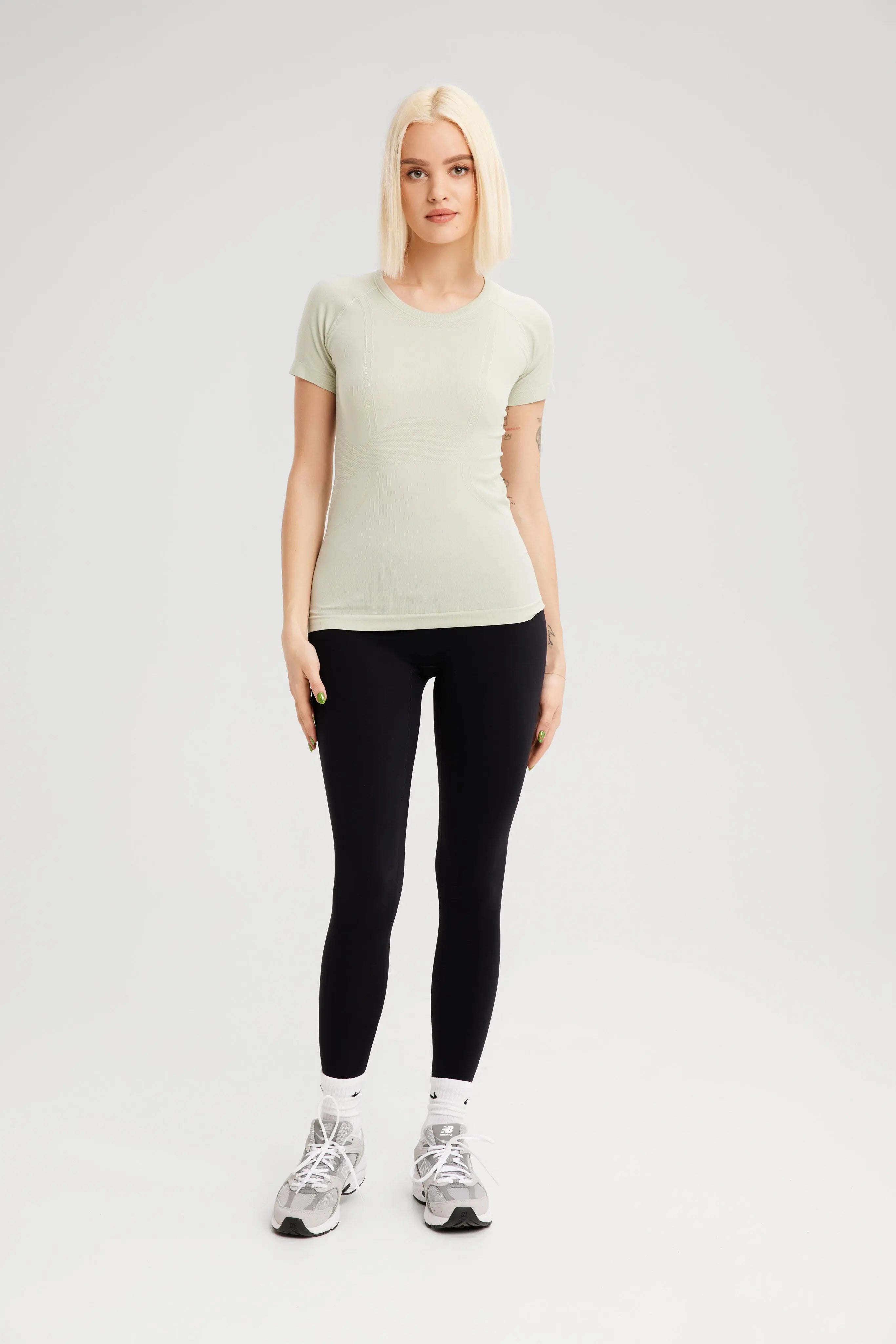 EKJ Women's Active Stretch T-Shirt - Pale Olive My Store